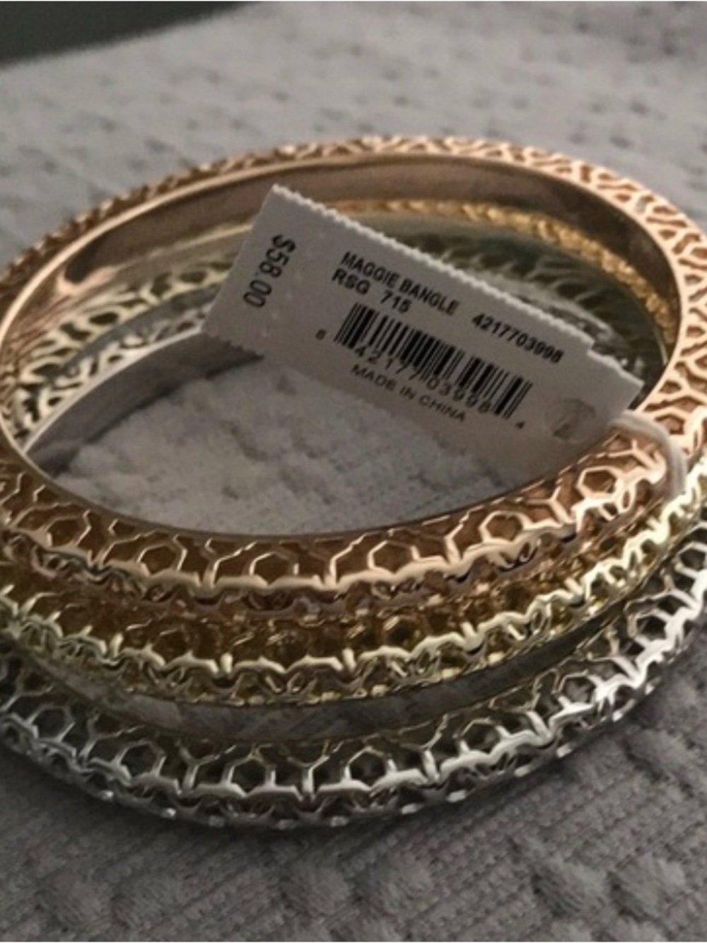 Kendra Scott Maggie Bangles Set - Gold, Silver & Rose Gold